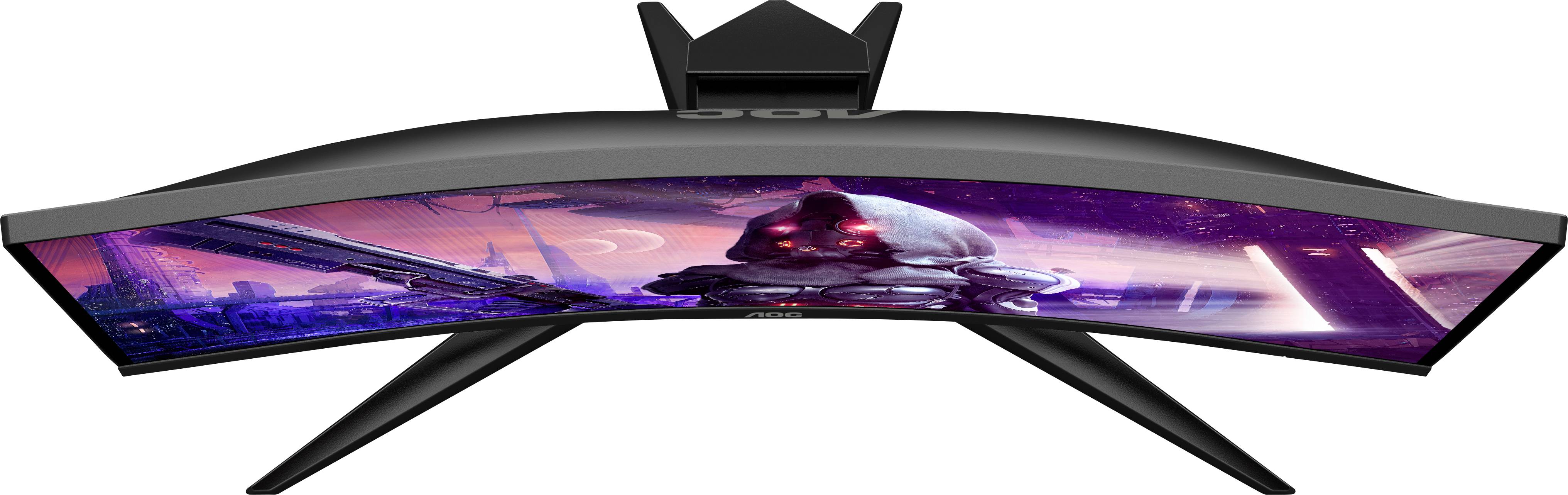 AOC C24G2AE/BK LCD-Monitor EEK E (A - G) 61 cm (24 Zoll) 1920 x 1080 Pixel 16:9 1 ms Kopfhörer-Buchse, Audio-Line-in VA -1