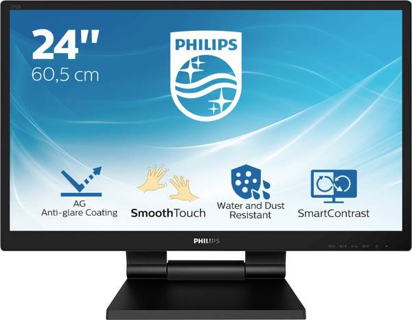 Philips Monitore 242B9TL LCD-Monitor  EEK E (A - G) 61 cm (24 Zoll) 1920 x 1080 Pixel 16:9 5 ms Kopfhörer-Buchse, Audio-Line-in IPS LED