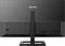 Rückansicht eines Philips-Monitors mit HDMI- und DisplayPort-Anschlüssen, Netzanschluss, und Kopfhörerbuchse, auf einem Ständer.