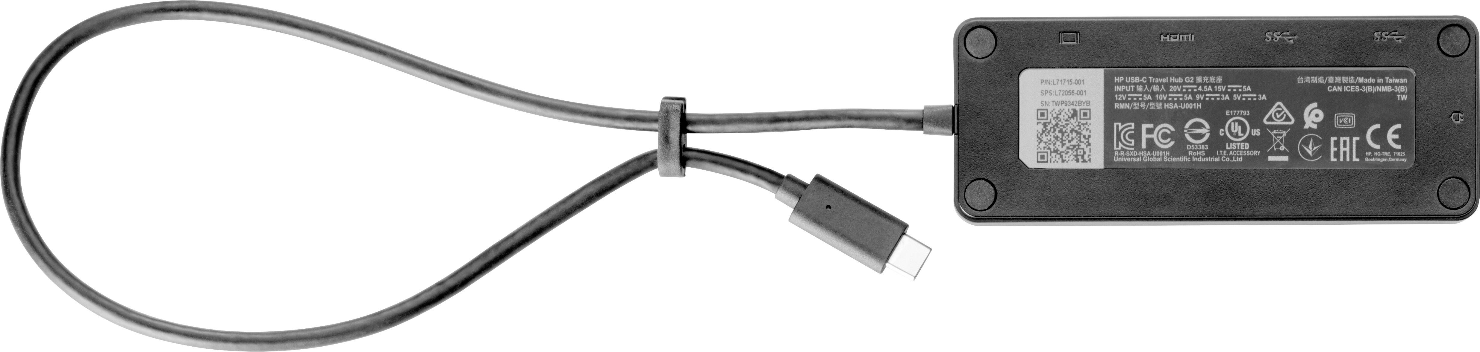 HP USB-C® Dockingstation HP USB-C Travel Hub G2 Passend für Marke Dockingstations: Universal-4