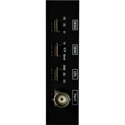 'Elektronisches Panel mit Beschriftungen SEM2, SEM, CPL und Input. Mehrere Schalter und ein Buchseneingang sind sichtbar.'