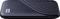 Externe schwarze Festplatte mit markantem Wellenmusterdesign.
