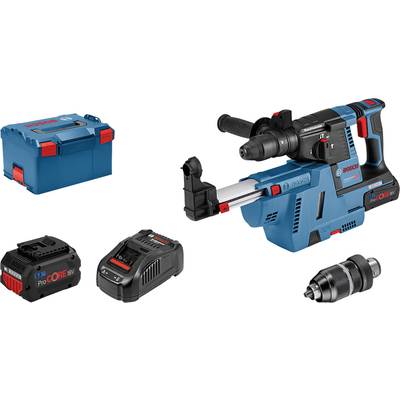 Bosch Professional 061191000G SDS-Plus-Akku-Bohrhammer 18 V 6.0 Ah Li-Ion inkl. 2. Akku, inkl. Ladegerät, inkl. Koffer,
