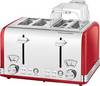 PROFI COOK 4-Scheiben-Toaster PC-TA 1194, rot