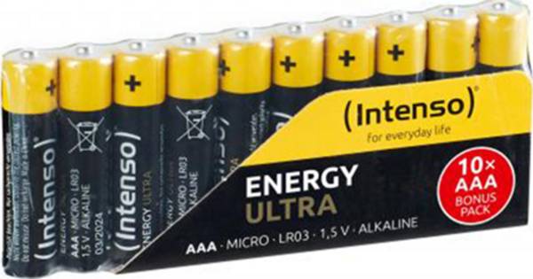 Intenso Energy-Ultra Micro (AAA)-Batterie Alkali-Mangan  1.5 V 10 St.