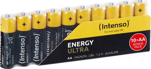 INTENSO Energy-Ultra Mignon (AA)-Batterie Alkali-Mangan 1.5 V 10 Stück (7501920)
