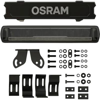 LED-Lichtbalken von OSRAM mit Montagematerial, inkl. Halterungen, Schrauben und Muttern.