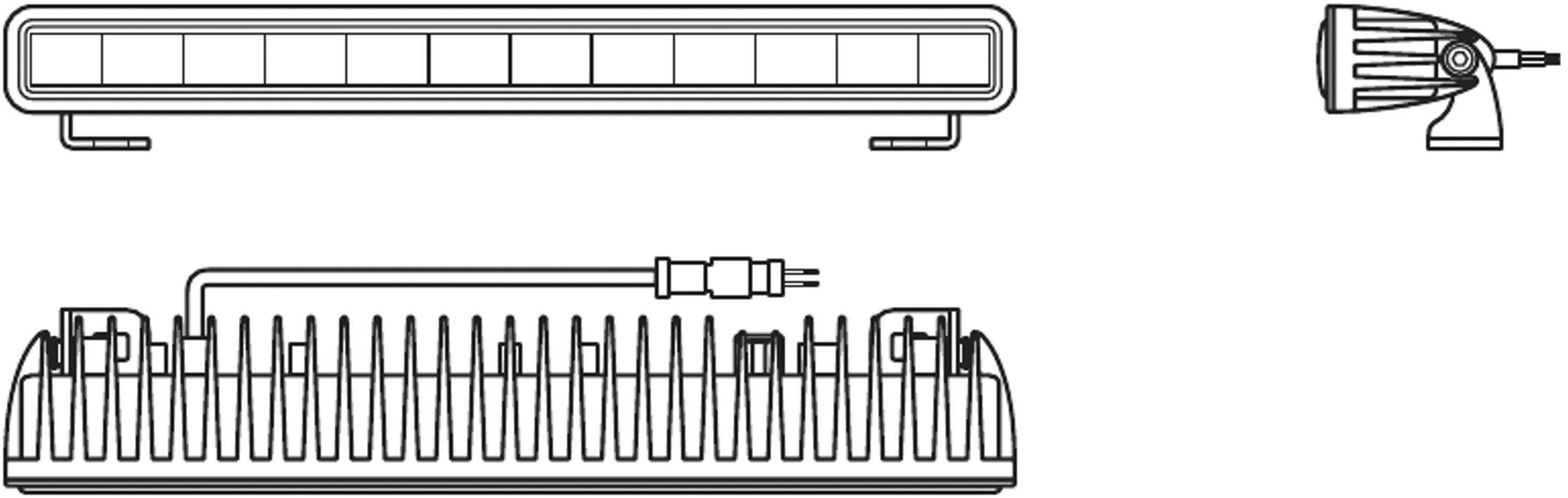 Zusatzscheinwerfer LED 30W geschraubt R10 6.000K 2.600lm OSRAM LIGHTBAR SX300-4