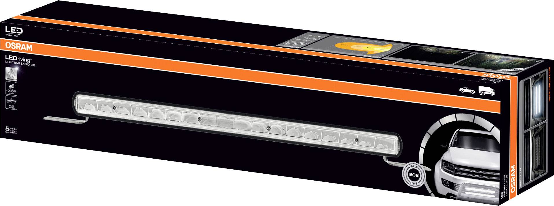 OSRAM Fernscheinwerfer LEDDL107-CB LEDDL107-CB LED vorne (L x B x H) 38 x 556 x 61.5 mm-2