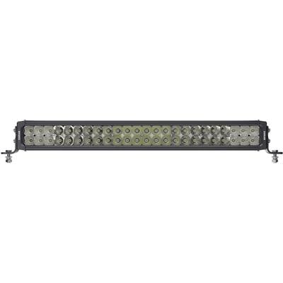 LED-Lichtleiste mit mehreren runden Lichtquellen in einem rechteckigen Gehäuse, montierbar für Einsatz bei Dunkelheit oder Outdoor-Aktivitäten.