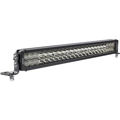 LED-Lichtleiste mit mehreren reflektierenden Oberflächen, befestigt an Metallhalterungen. Sie ist für den Einsatz an Fahrzeugen geeignet.