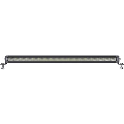 Langes, rechteckiges LED-Licht mit schwarzem Gehäuse, geeignet für Außen- oder Fahrzeuganwendungen.