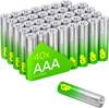 GP Super Micro (AAA)-Batterie Alkali-Mangan 1.5 V 40 St.