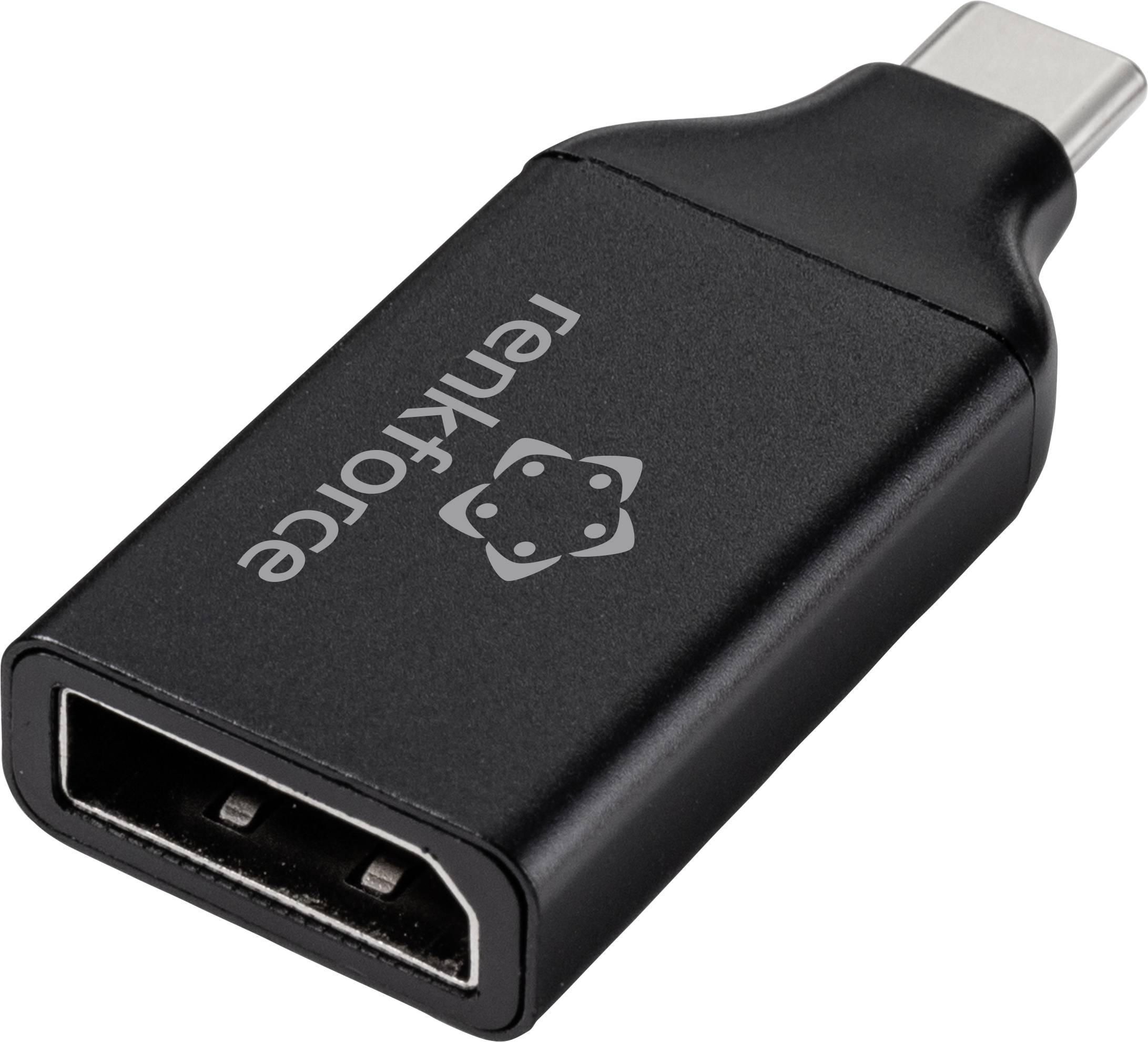 Ein schwarzer USB-C-zu-USB-A-Adapter, der zum Verbinden von Geräten mit unterschiedlichen Anschlüssen verwendet wird.
