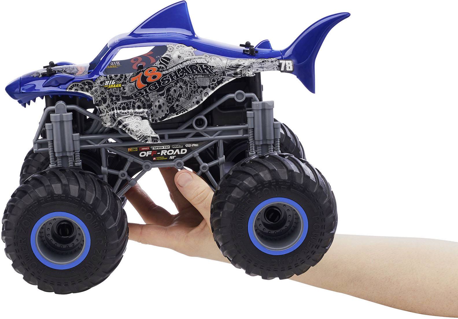 Revell Big Shark Blau 1:16 RC Modellauto Elektro Monstertruck RtR 2,4 GHz-5