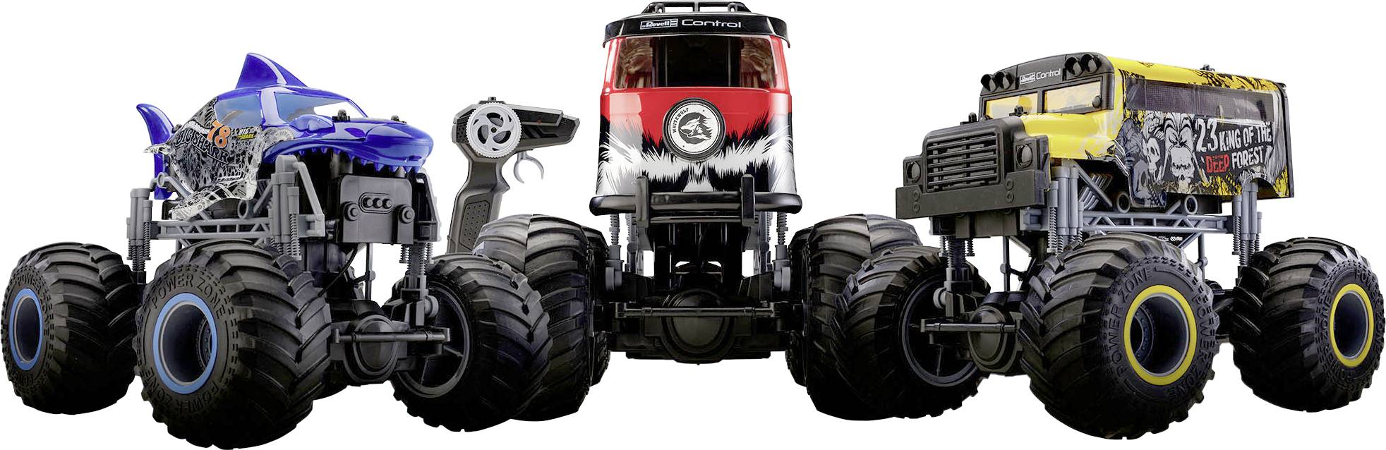 Revell Big Shark Blau 1:16 RC Modellauto Elektro Monstertruck RtR 2,4 GHz-7