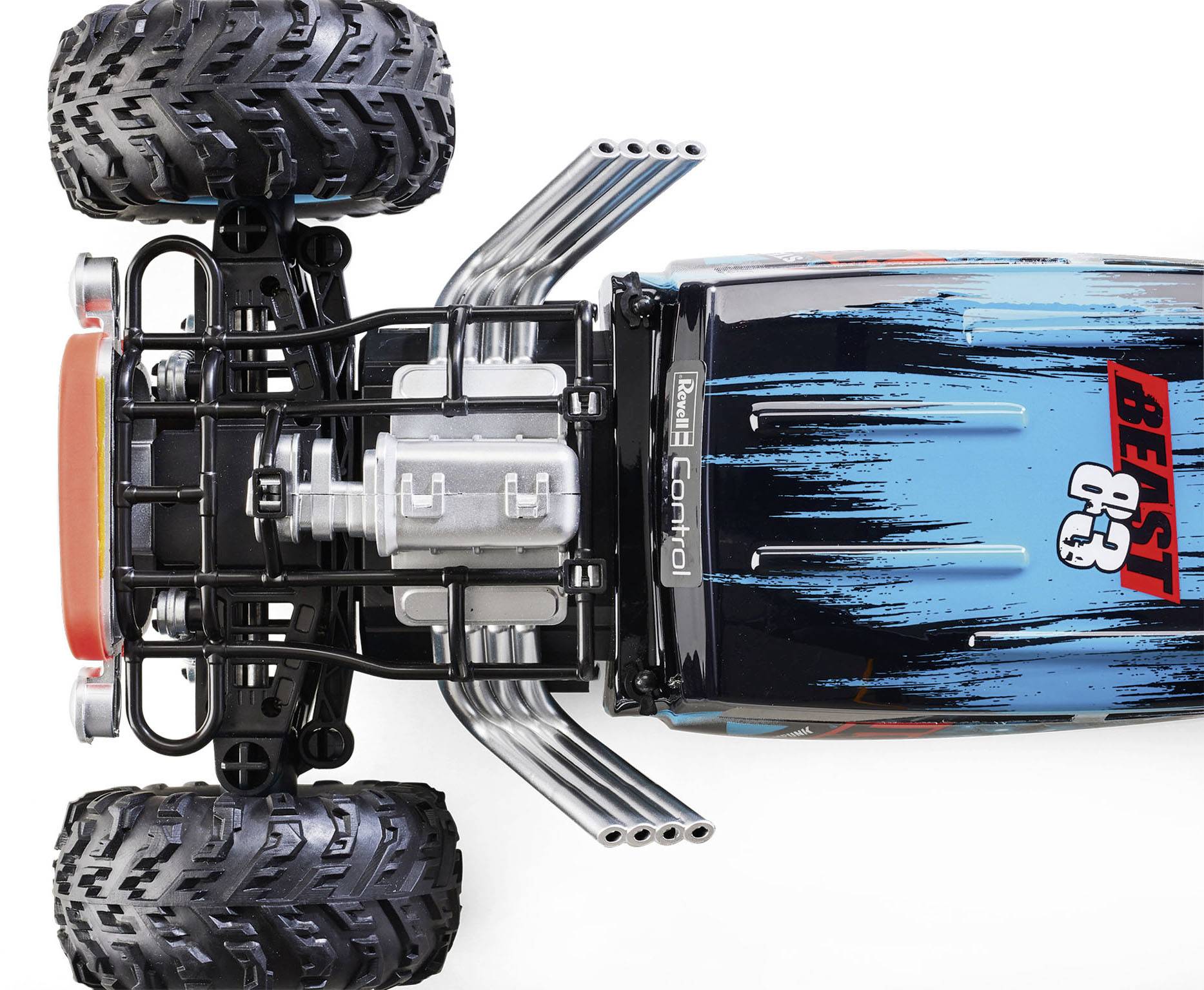 Revell Hot Rod MUSCLE RACER, RC ,blau/schwarz, 1:12-5
