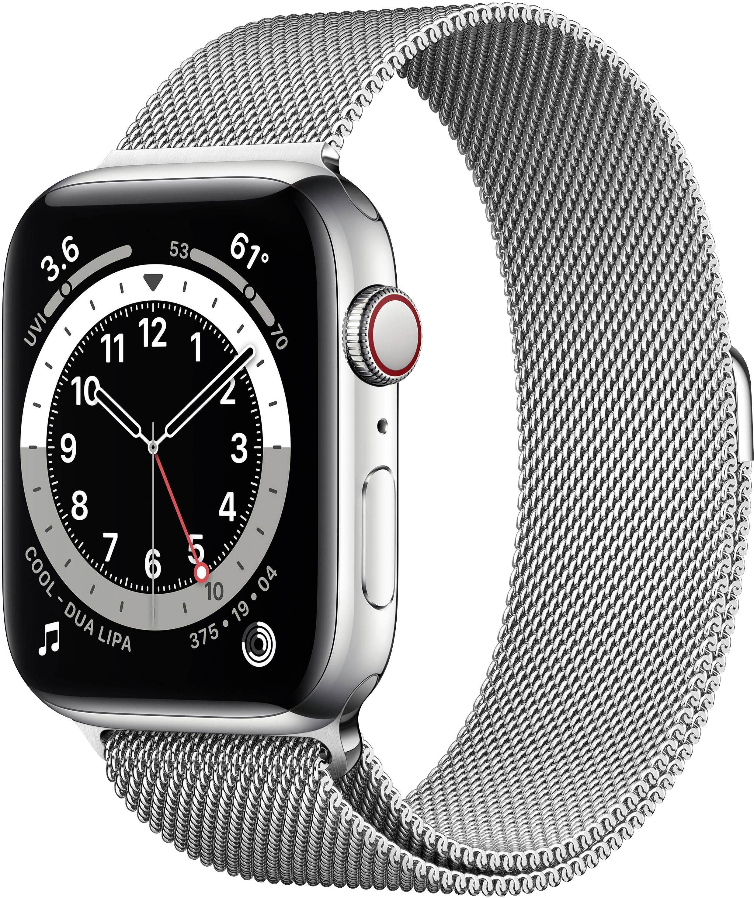 Apple Watch Series 6 Apple Watch 44 mm Zilver