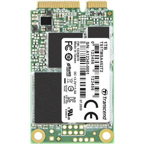 Transcend MSA452T2 1 TB Interne mSATA SSD SATA 6 Gb/s Industrial TS1TMSA452T2