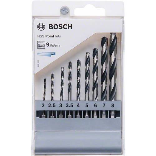 Bosch Accessories 2607002826 PointTeQ 9teilig Spiralbohrer-Set
