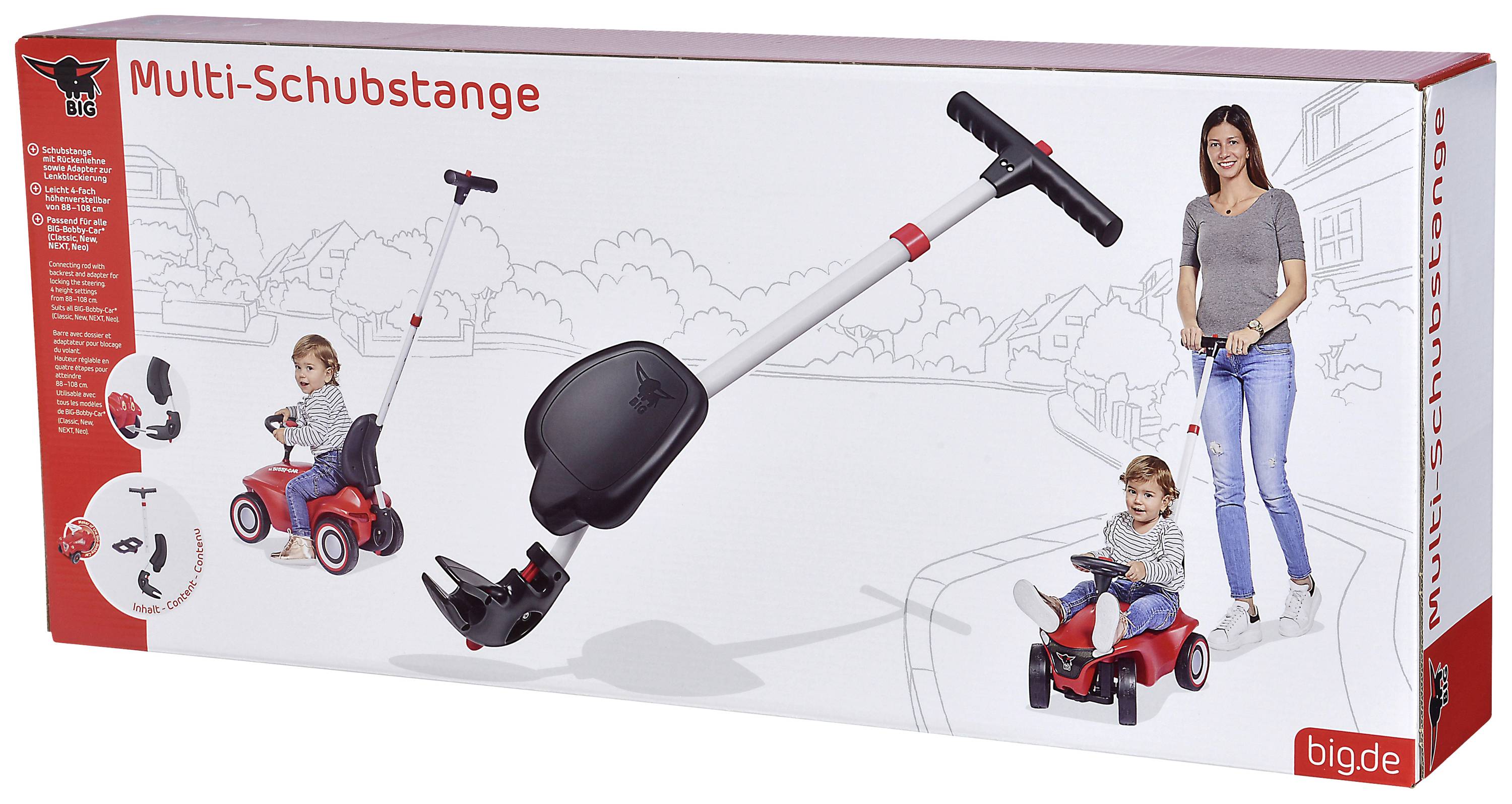 BIG Multi-Schubstange, Schubstange, Schwarz, Silber-4