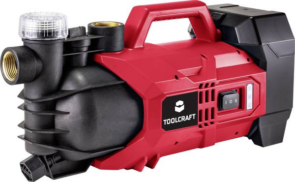 TOOLCRAFT GPG-L118 / TAWB-200 Akku-Gartenpumpe mit Filter  2800 l/h 22 m