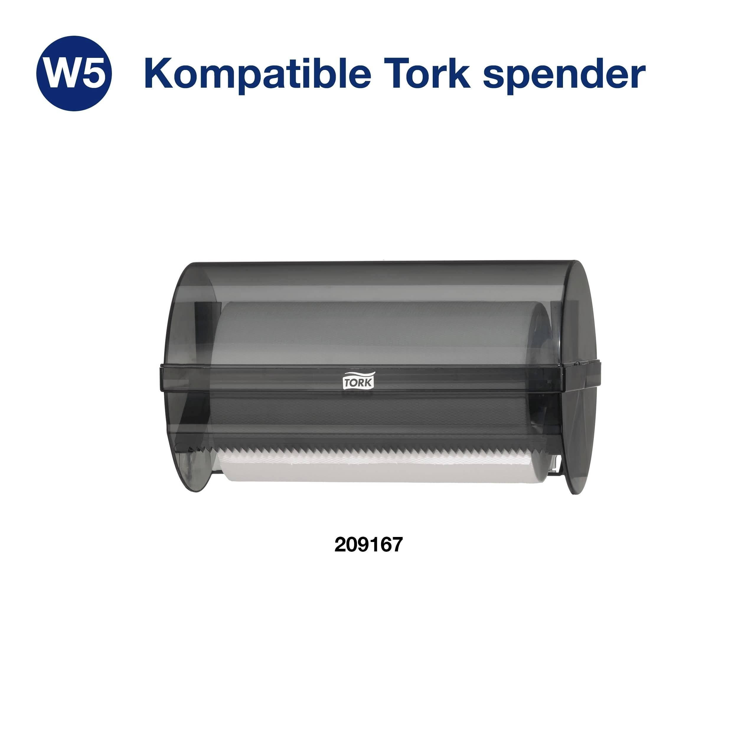 Tork Spender für Papierhandtücher, schwarzes Gehäuse, Modellnummer 209167, kompatibel mit W5 Zubehör.