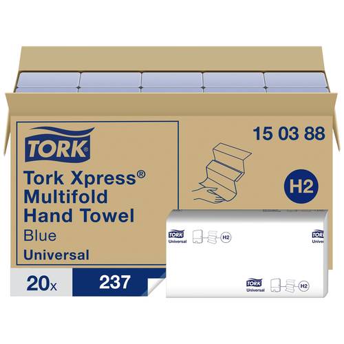 TORK 150388 Papierhandtücher Blau 20 St.