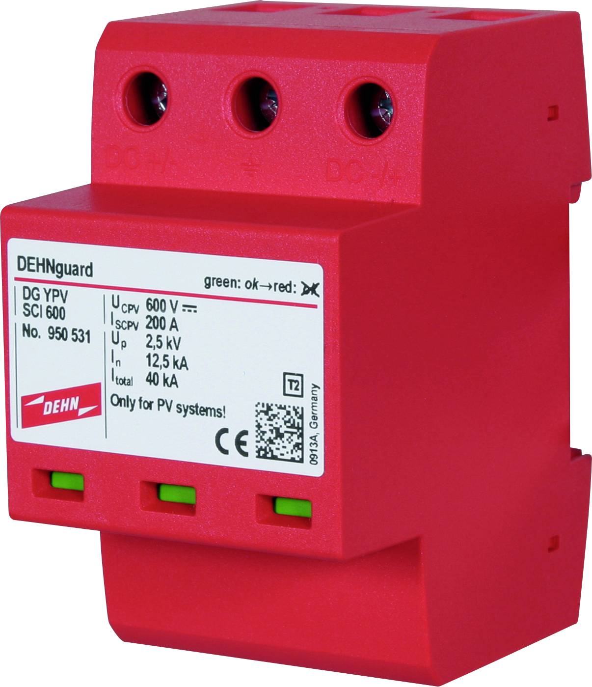 DEHN 950531 DG YPV SCI 600 Überspannungsableiter 12.5 kA 1 St.
