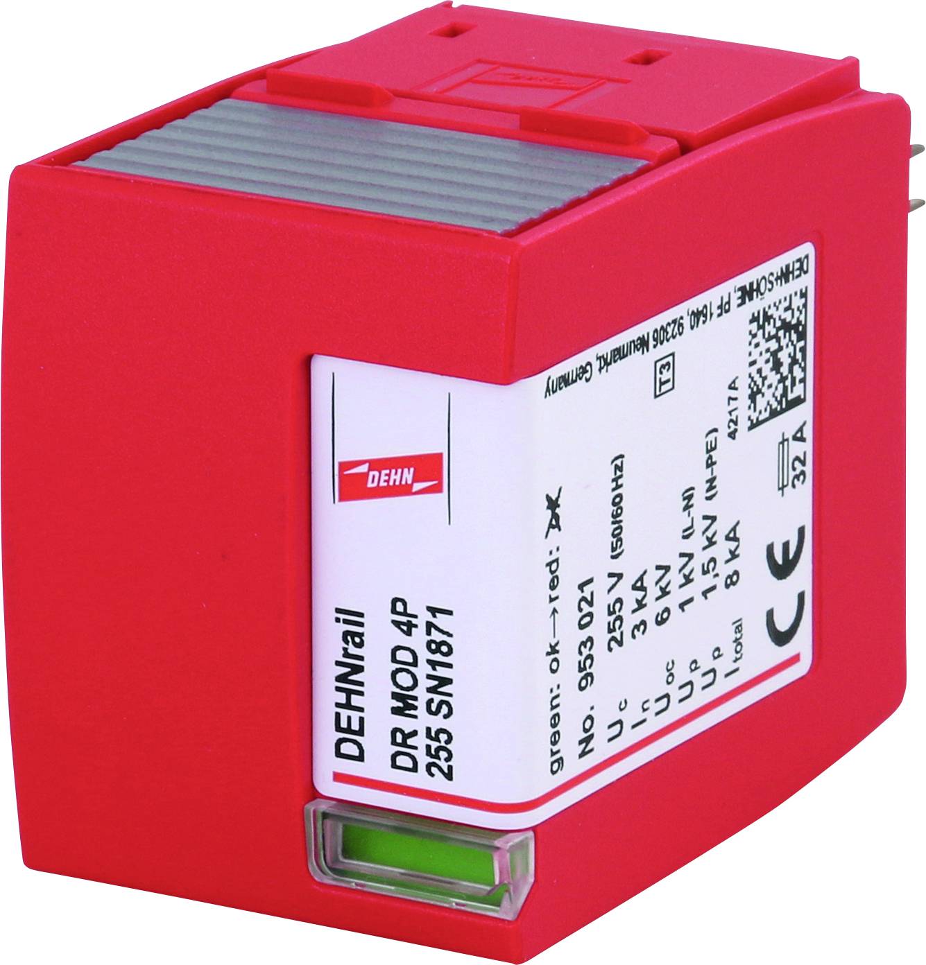 DEHN 953021 DR MOD 4P 255 SN1871 Überspannungsschutz-Modul 1 St.