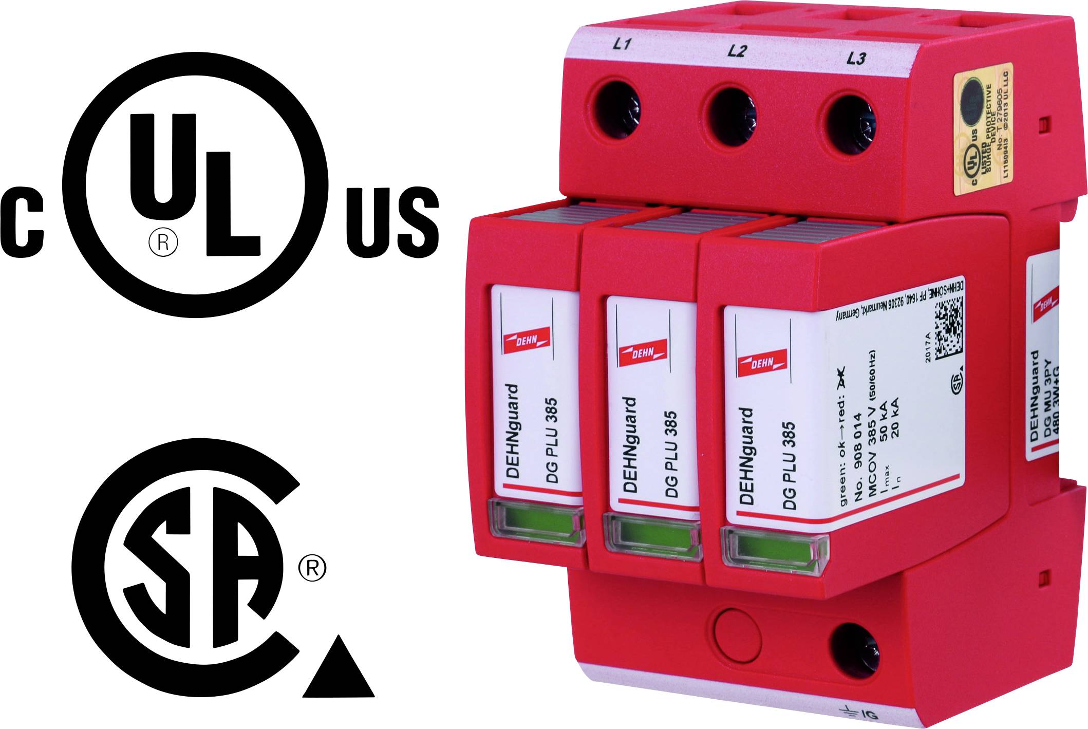 DEHN 908314 DG MU 3PY 480 3W+G Überspannungsableiter 1 St.