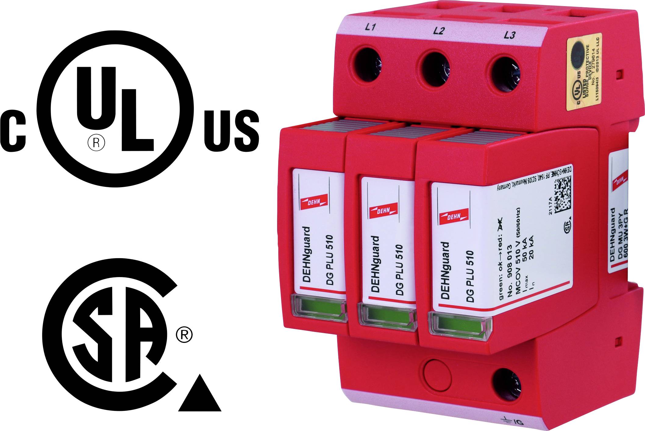 DEHN 908306 DG MU 3PY 600 3W+G R Überspannungsableiter 1 St.