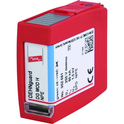 Thumbnail - DEHN 952081 DG MOD H NPE Überspannungsschutz-Modul 80 kA 1 St.