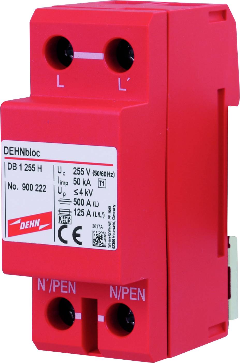 DEHN Blitzstromableiter DEHNbloc 1-p. 255V H DB 1 255 H-1