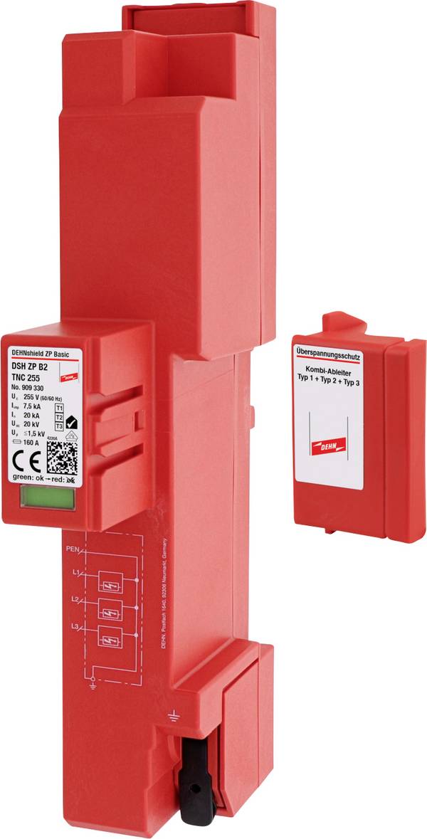 DEHN 909330 DSH ZP B2 TNC 255 Kombiableiter  Überspannungsschutz für: 40 mm Sammelschiene  Piece 1 St.