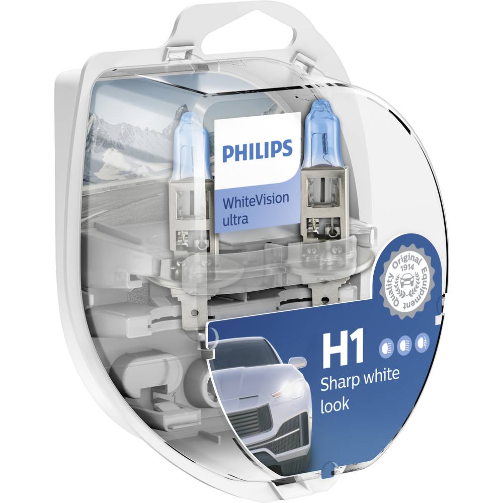 Philips 12258WVUSM Halogeenlamp WhiteVision H1 55 W 12 V