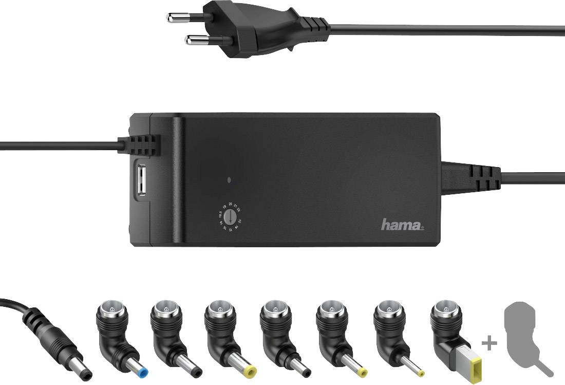 HAMA Universal Power Supply Unit - Netzteil - Wechselstrom 100-240 V - 90 Watt - Schwarz