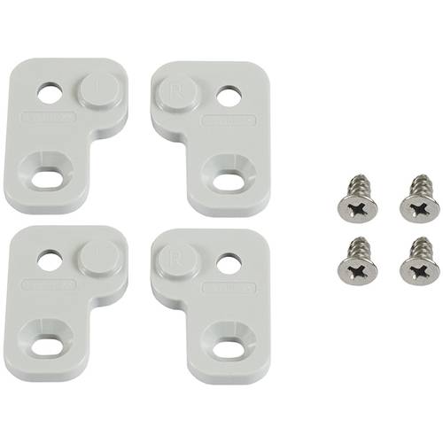 Hammond Electronics 1554FT-XY Montagefüße Polycarbonat Grau (L x B x H) 53 x 38 x 14 mm 1 Set