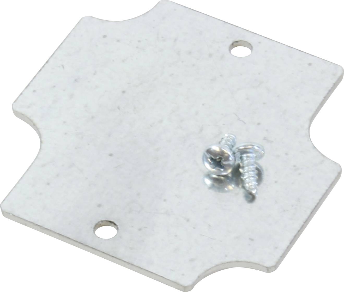 Hammond Electronics 1555BFPL Montageplatte Stahl Silber (L x B x H) 54 x 54 x 1.6 mm 1 St.