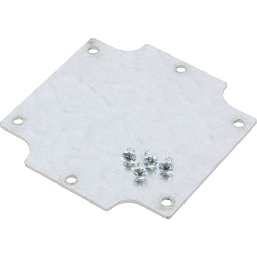 Hammond Electronics 1555EFPL Montageplatte Stahl Silber (L x B x H) 80 x 80 x 1.6 mm 1 St.