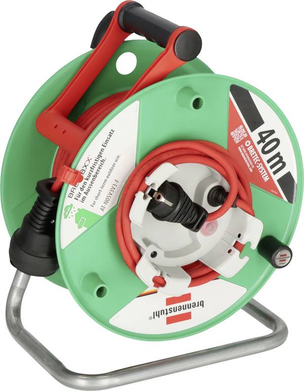 Brennenstuhl 1183530100 Kabeltrommel 38 m Rot (matt) Schutzkontakt-Stecker