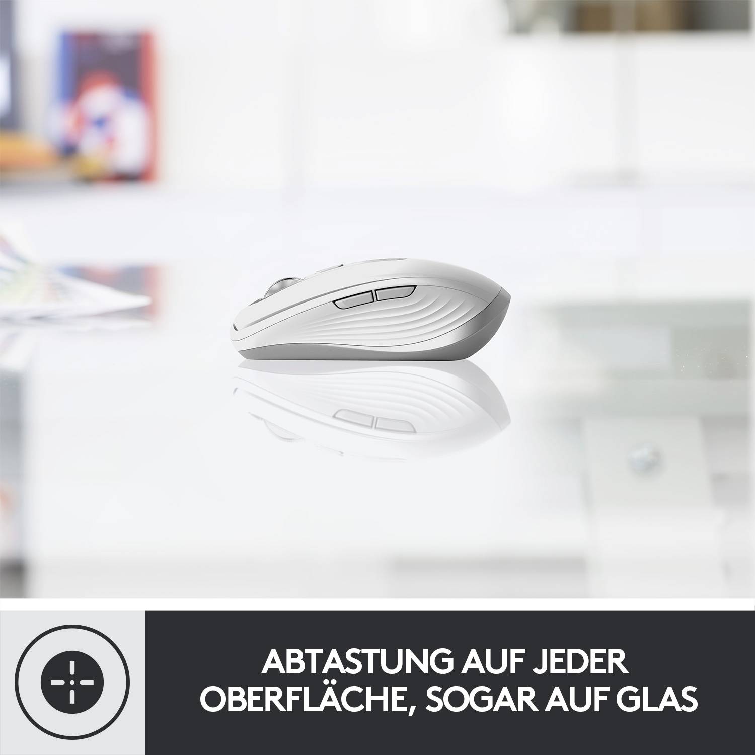 Logitech MX Anywhere 3 Maus Bluetooth®, Funk Laser Hellgrau 6 Tasten 1000 dpi Wiederaufladbar-6