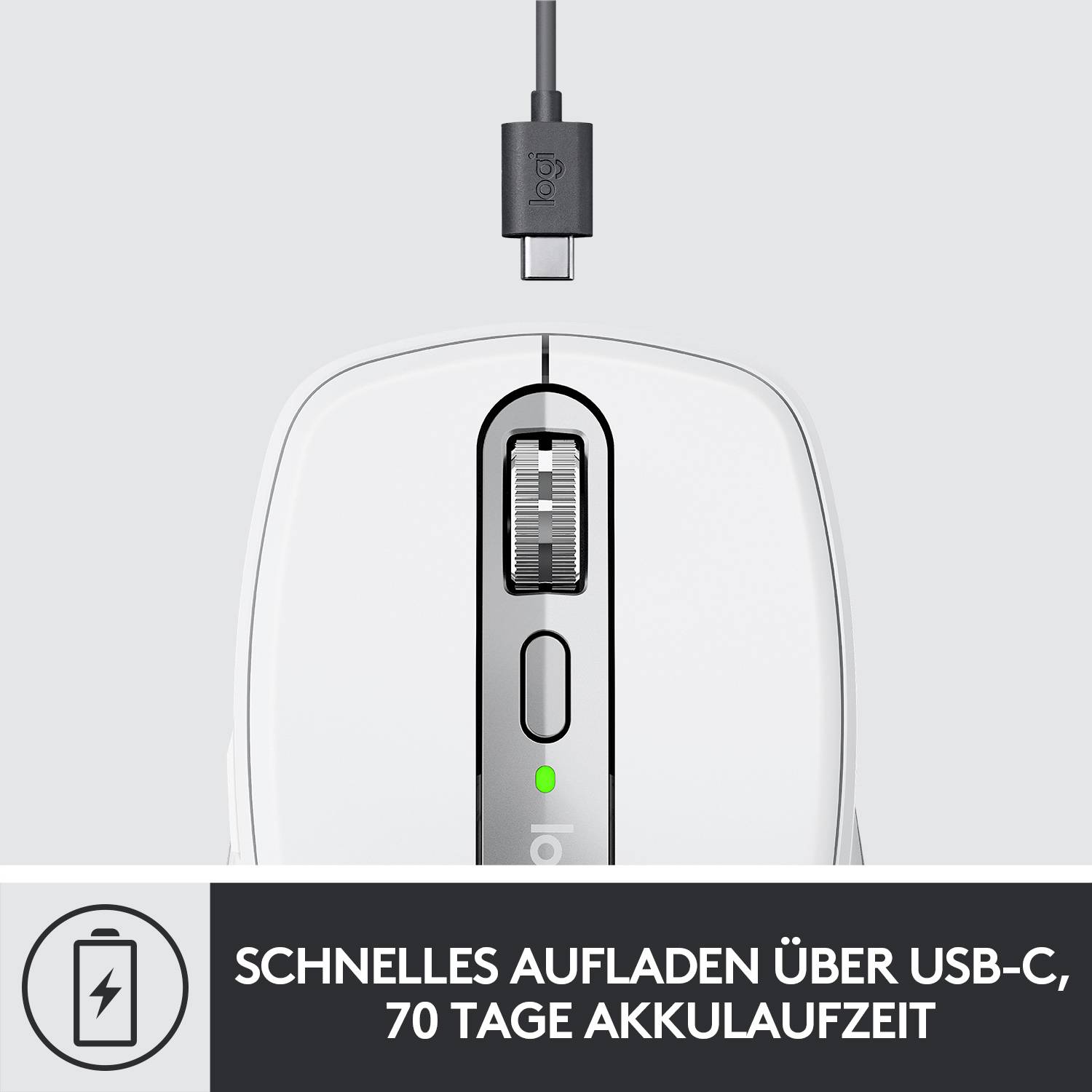 Logitech MX Anywhere 3 Maus Bluetooth®, Funk Laser Hellgrau 6 Tasten 1000 dpi Wiederaufladbar-7