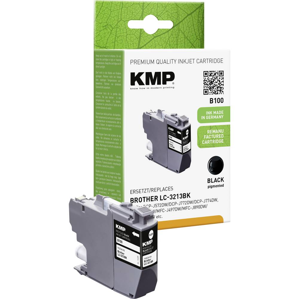 KMP Cartridge vervangt Brother LC-3213BK Compatibel Single Zwart B100 1539,4001