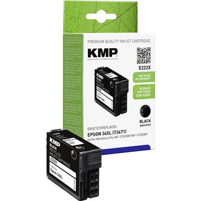 KMP Tintenpatrone ersetzt Brother T347134XL Kompatibel einzeln Schwarz E222X 1637,4001