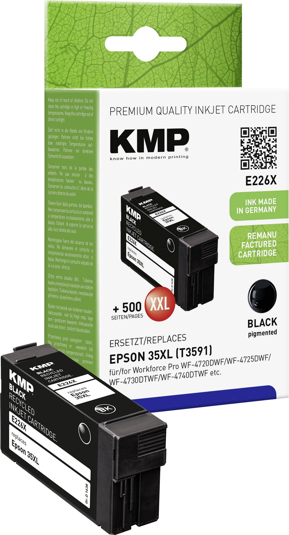 KMP Tintenpatrone ersetzt Epson 35XL (C13T35914010, C13T35914020)