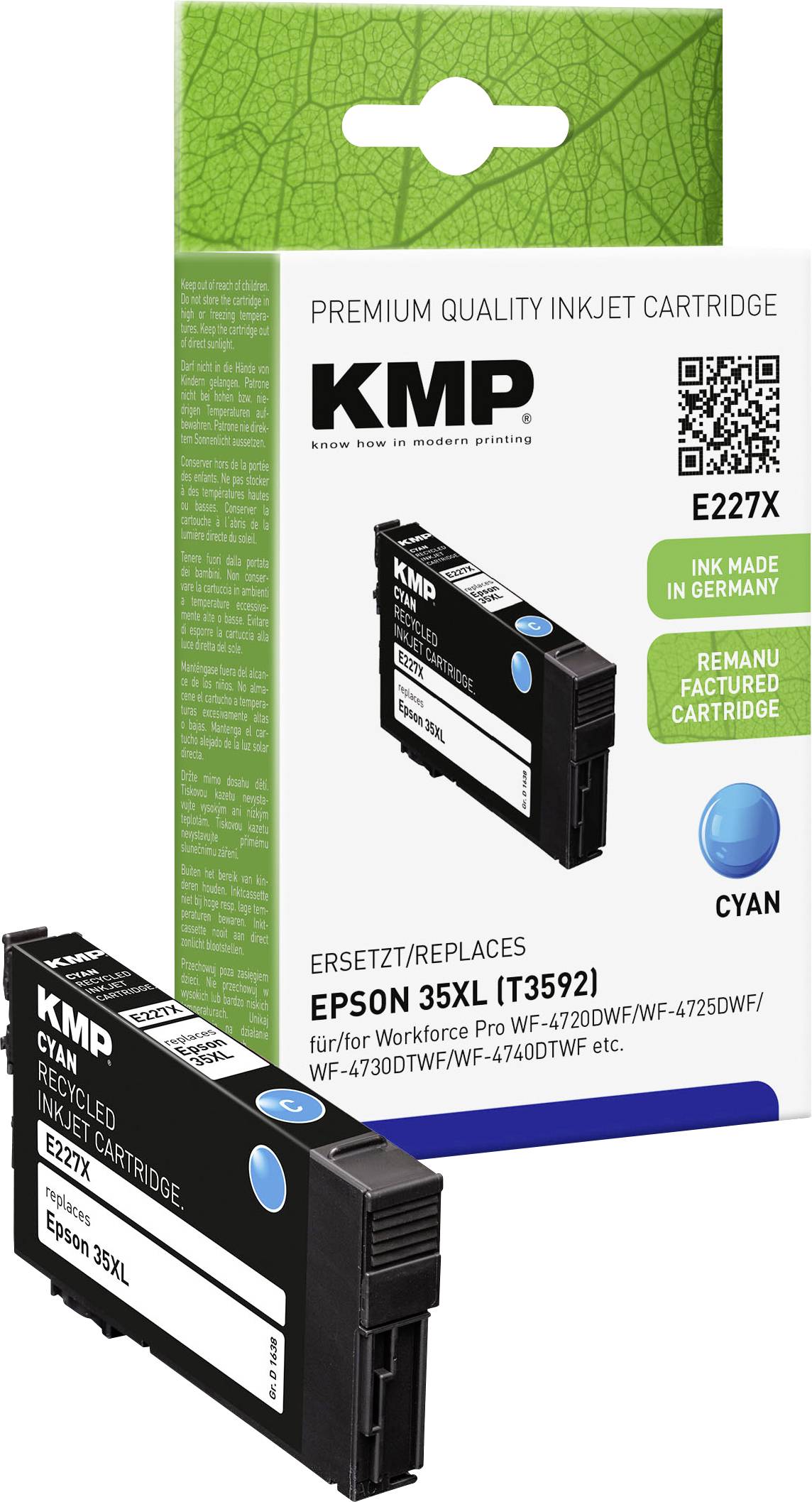 KMP Tintenpatrone ersetzt Epson 35XL (C13T35924010, C13T35924020)