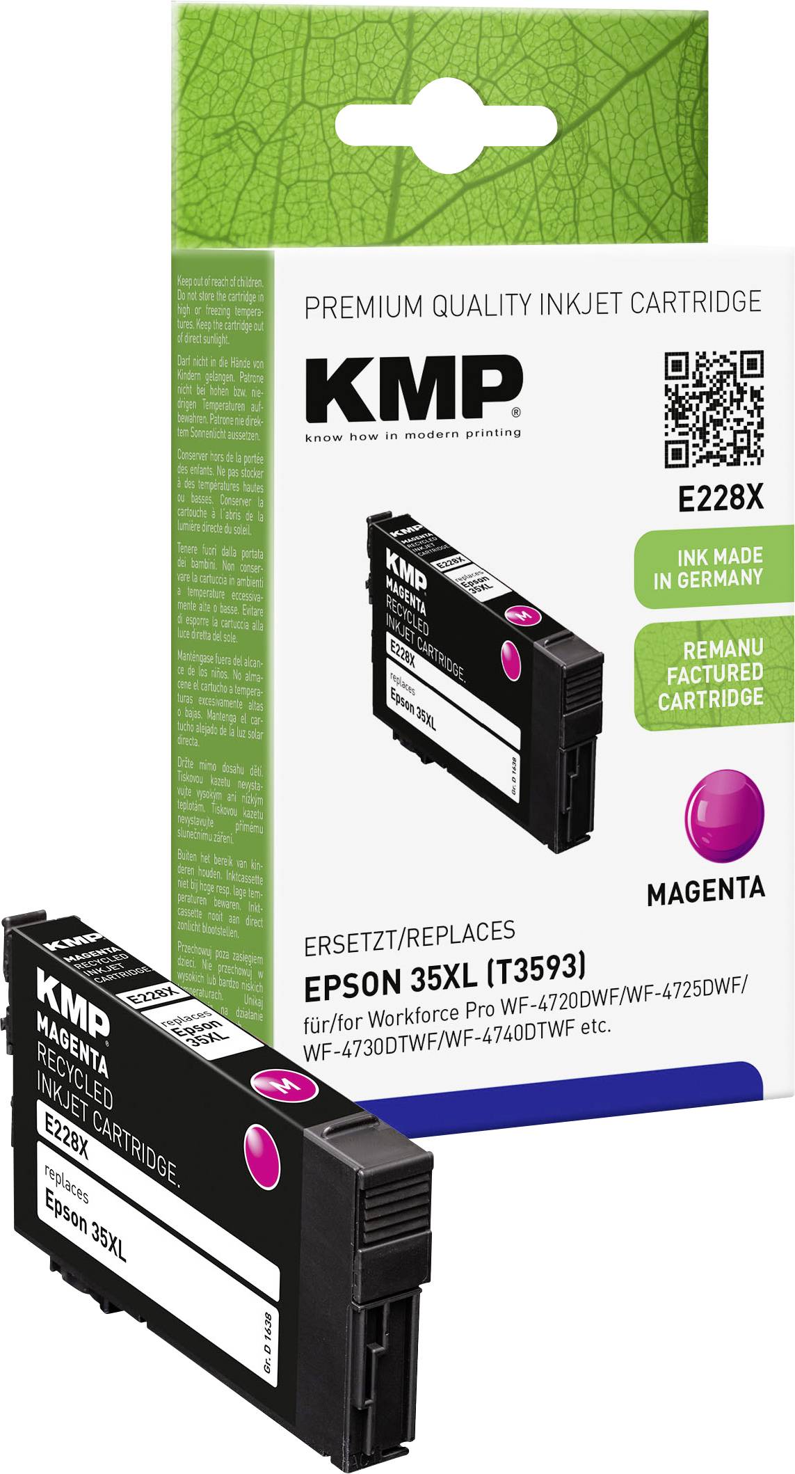 KMP Tintenpatrone ersetzt Epson 35XL (C13T35934010, C13T35934020)