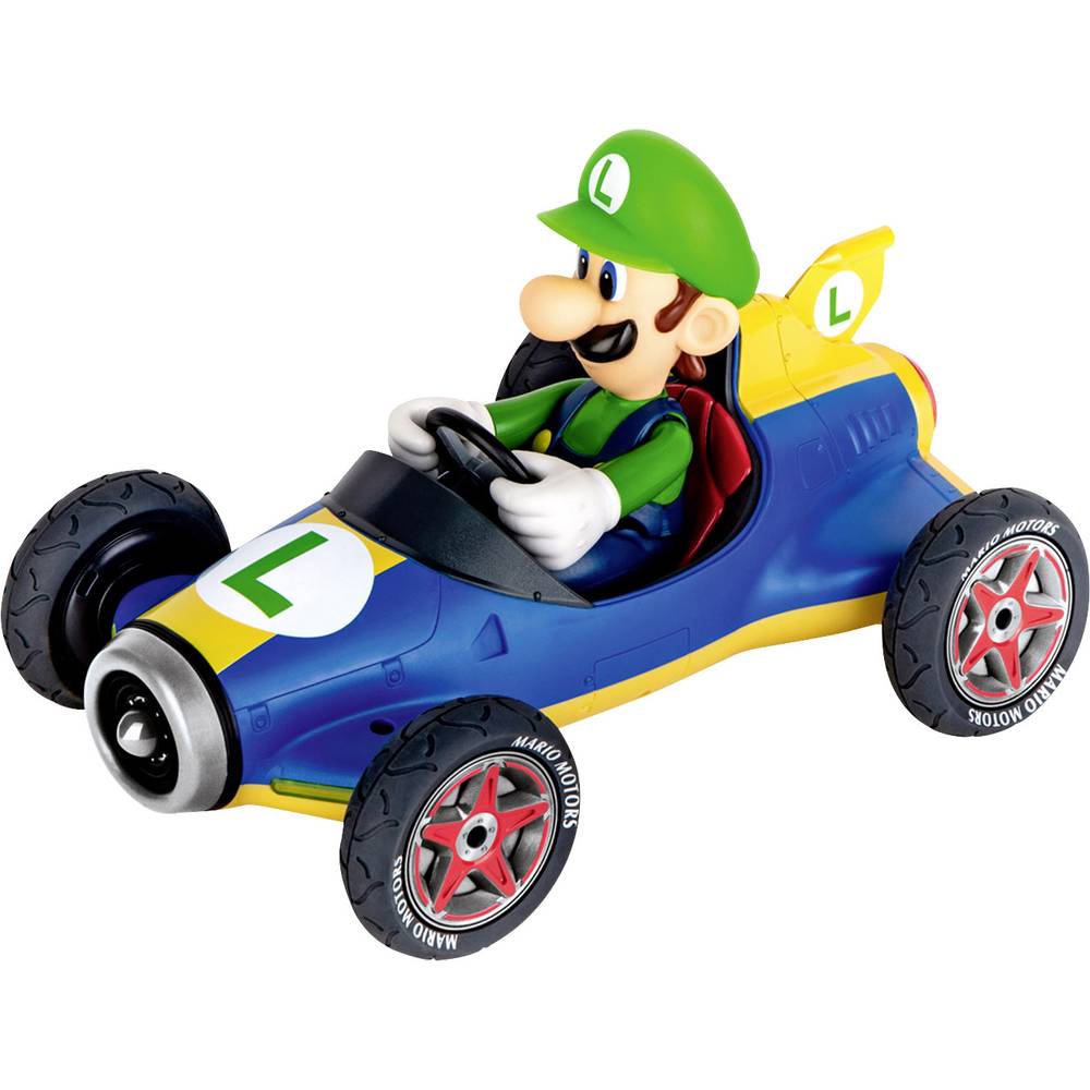 Carrera Mario Kart Mach 8 Luigi geel-blauw