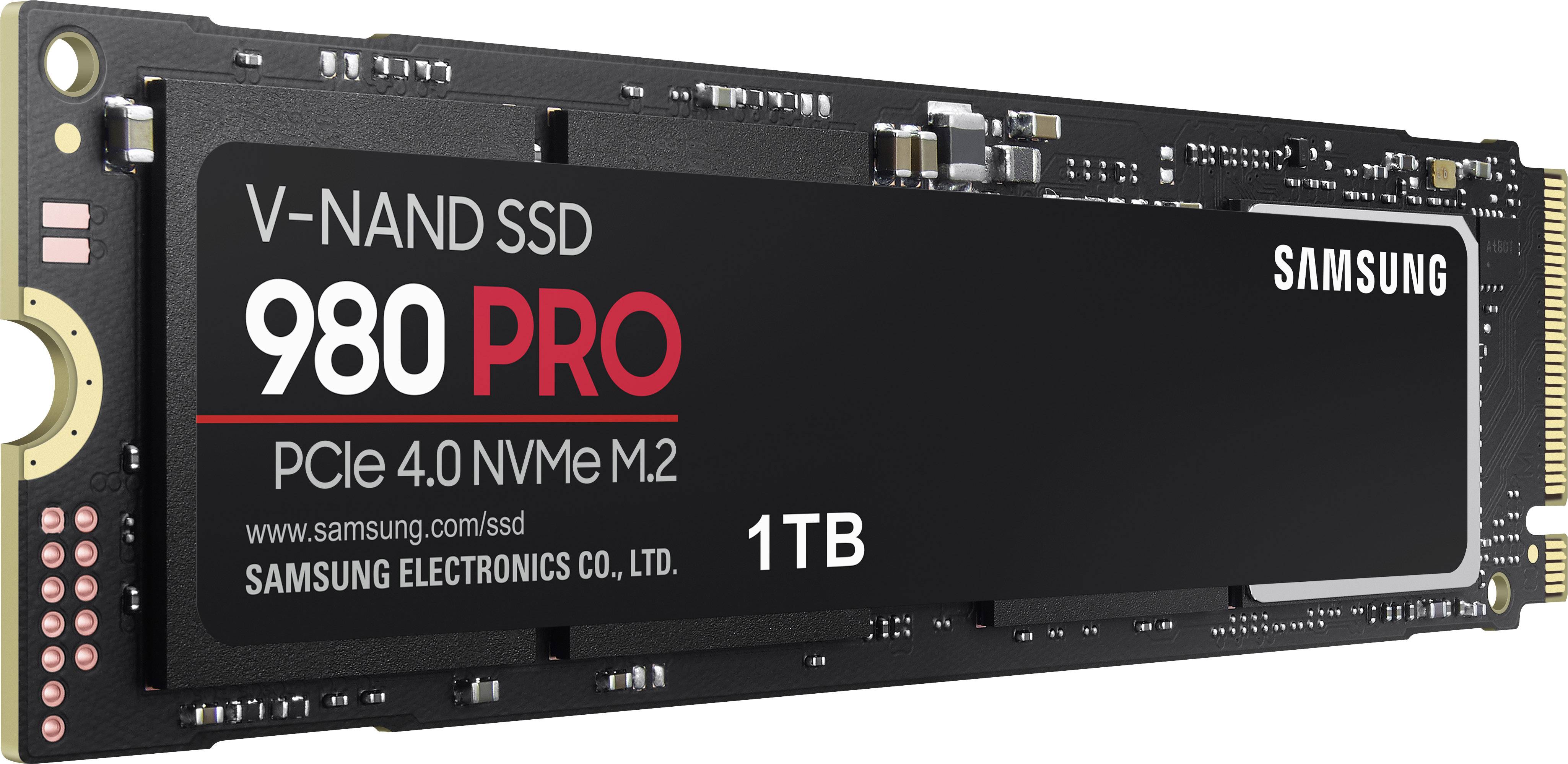 'V-NAND SSD 980 PRO, 1TB, PCIe 4.0 NVMe M.2, Samsung' – Hochleistungs-SSD für schnellere Datenübertragung in Computern.